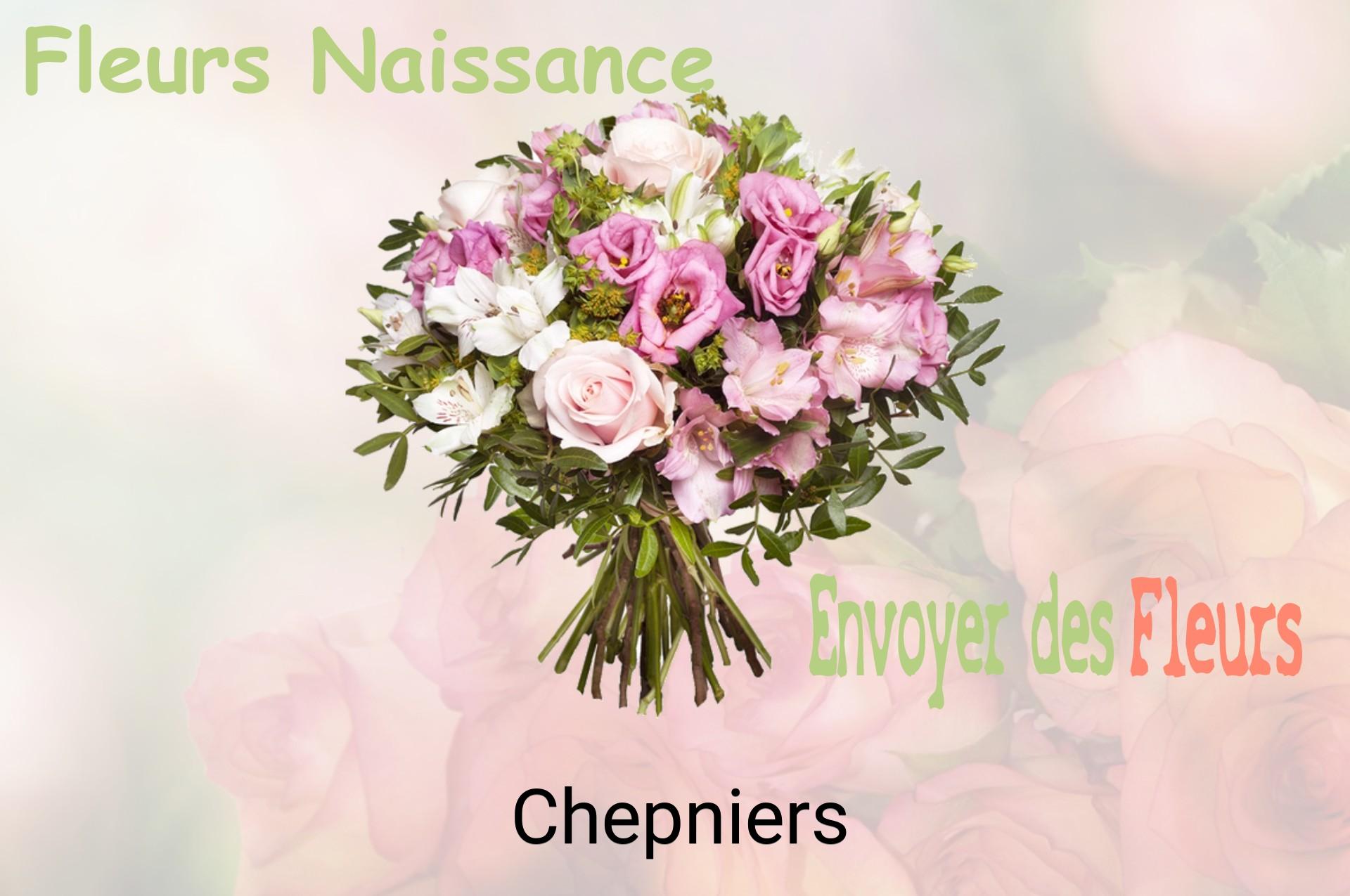 Bouquet de fleurs de naissance livré à Chepniers